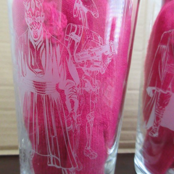Star Wars Episode 1 Phantom Menace Pepsi Premiums 16 oz. set of 2 glasses - Picture 6 of 12